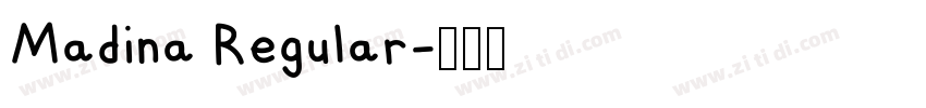 Madina Regular字体转换